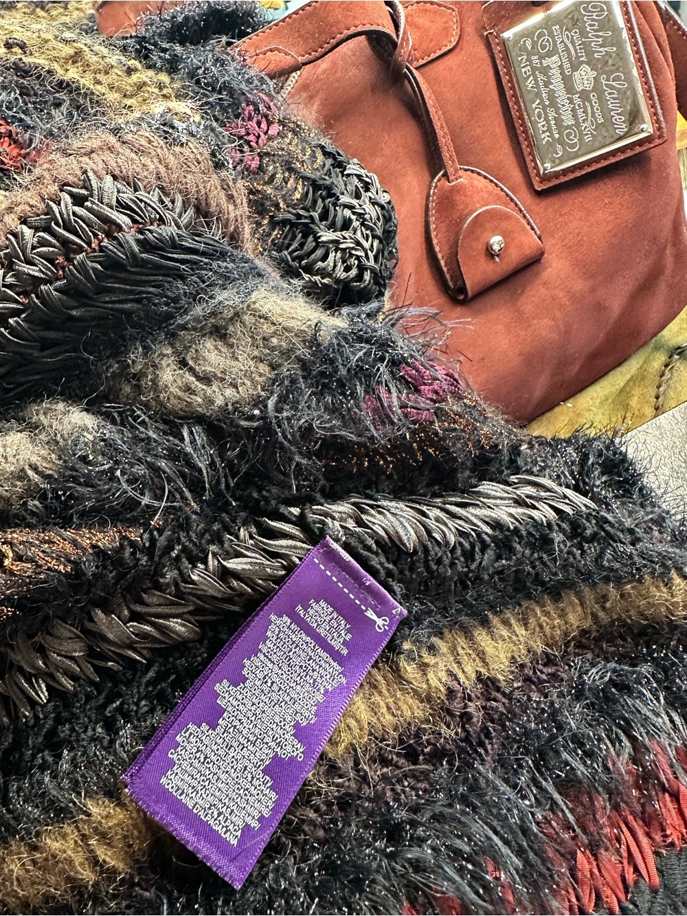 Ralph Lauren Collection 50th Anniversary 2018 Hand Woven Blanket Poncho/Shawl - Picture 17 of 17